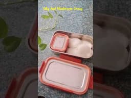 Idly and mushroom gravy #lunchboxrecipes #shorts #sugansrecipes #lunchboxideas