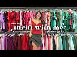 SUMMER THRIFT WITH ME! pinterest-inspired outfits (vintage americana, 70s western, italian)