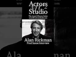 MC² Actors Studio’s The Actor’s Process: #AlanRickman Fred Saxon Interview #actor #acting #act