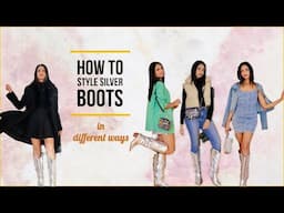 How to style SILVER BOOTS in different ways | Himani Aggarwal