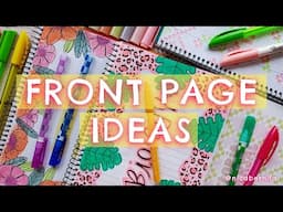 BEST FRONT PAGE DESIGN for SCHOOL PROJECT or JOURNAL💖 AESTHETIC COVER PAGE IDEAS for NOTEBOOK