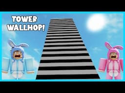 MIPAN & ZUZUZU COBA BELAJAR PARKOUR DI TOWER WALLHOP PALING SUSAH! HARUS NEMPEL DINDING