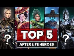 TOP 5 HEROES With the Best Afterlife 🔥 Worst to Best List 2025 || shadow Fight 4 Arena