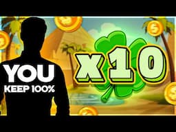 RARE 10X CLOVER On LE PHARAOH SLOT!!