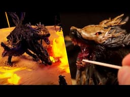 I made a big three headed fire breathing wolf