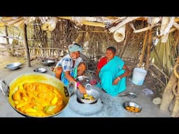 How to make SOYABEAN KOFTA CURRY by our santali tribe couple for lunch