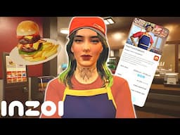 Working in the fast-food industry in InZoi! // InZoi playthrough
