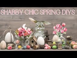 SHABBY CHIC SPRING DIY'S -- SHABBY CHIC SPRING DECOR - SHABBY CHIC EASTER BUNNY