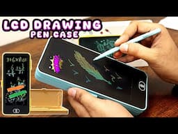 LCD Writing Geometry box Sketch Pad Review | Electronic Slate | Pencil Box with LCD Screen | DIY Box