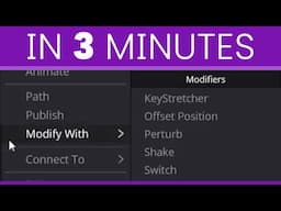 DaVinci Resolve Fusion Modifiers In 3 Minutes