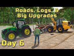 FS25 Survival Challenge – Part 6 – Logging Upgrades + First Field Plans