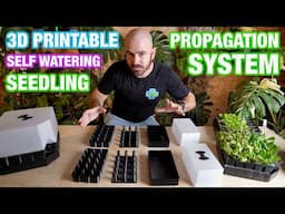 MINI 3D Printable Self Watering Seedling Propagation System