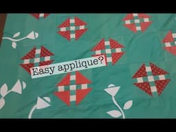 Rosy Quartet Applique | Prepping for a camping trip!