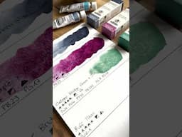 Swatching Schmincke’s Signature Edition Horadam Watercolours #painting #art #watercolour #swatching