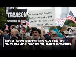 No Kings’ protests sweep US as thousands decry Trump’s expanded powers