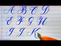 Calligraphy Flourishing Lettering | English Capital Letters AtoZ