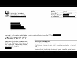 How to understand your CP212 Notice (IRS has consolidated 2 EINs from your tax record).