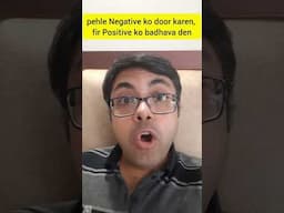 pehle negativity door bhagayen, fir positive pe kaam karen #shorts #depression #anxiety #bipolar