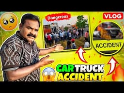 Car or Truck me Accident 😱 || Aaj Bin Mausam barish hua ⛈️ #vtravelvlogs