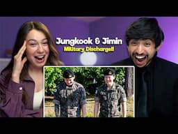 Jungkook & Jimin Military Discharge Reaction!!!