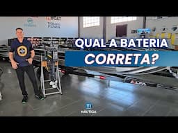 Qual bateria usar na partida elétrica do meu motor de popa Yamaha portátil do 15 ao 40hp