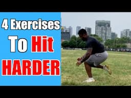 4 EXPLOSIVE Football Exercises To Hit HARDER! (First Step Quickness!)
