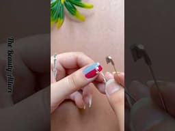 💅🌸Easy flower nail art design #nailart2025 #shorts #shortvideo