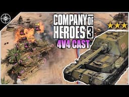 Elephant and Tiger vs Grant Swarm | 4v4 Oasis Depot | CoH3 Cast 2.0 #6