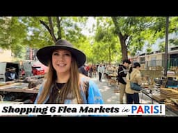 WE SHOPPED SIX FLEA MARKETS! | Thrift With Me | Paris, France
