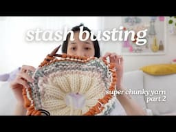 Still Designing And Stash Busting My Chunky Yarn And Knitting Hats, Vests and Sweaters (part 2)