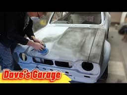 Ford Escort MK1 Restoration Project, More Progress, High Build Primer, Block Sanding, Dry Guide Coat
