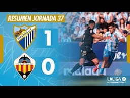 MÁLAGA CF 1-0 CD CASTELLÓN | RESUMEN JORNADA 37 LALIGA HYPERMOTION