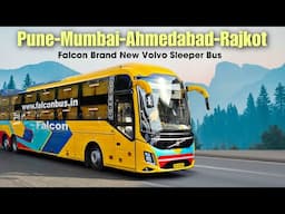 Pune To Ahmedabad in Luxurious Volvo Sleeper Bus By FalconBus