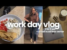 Work Day Vlog: 9 to 5 office job and starting a small business 🖥️🍾🤭 as a website designer