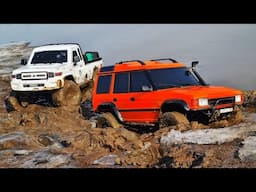Почти НАРАВНЕ. Легендарный Крузак 70 и LR Discovery на бездорожье ... RC OFFroad 4x4