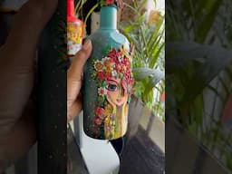 My BottleAddiction😍 #art #handmade #diy #viralvideo #viralshorts #bottleart #recycle #clayart #clay