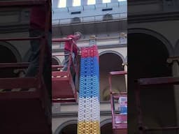 Building the tallest domino tower!