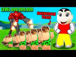 FRANKLIN and SHINCHAN vs CHOP ARMY in ROBLOX Battle Ages | Part 3