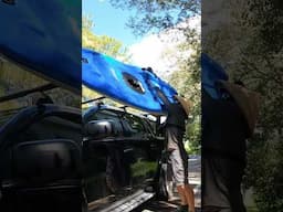 Lightest fishing kayak ?   The easiest kayak I have loaded on a roof 👌#pelicankayak #fishingkayak