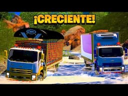 ¡Chevrolet FVR CRUZANDO RIO CRECIDO! | American Truck Simulator