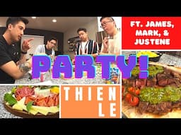 vlog 2 • YouTube FRIENDS, 🍸, + 🥩 TOMAHAWK STEAK @ItsJamesandMark • 🐌 @EatWithJustene 💜 • POZOLE