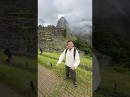 You witnessed Machu Picchu for the first time 🇵🇪 #shorts #peru #machupicchu #7wondersoftheworld