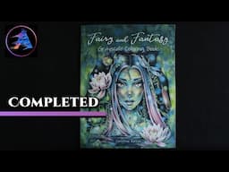 COMPLETED FAIRY AND FANTASY Coloring book by Christine Karron | Flip through | Every page is colored