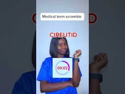 MEDICAL TERM SCRAMBLE #nursingwithlight #futurenurse #becominganurse #newnurse