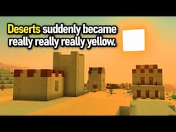 Deserts are now really yellow + NEW "G" key (1.21.6 Snapshot)