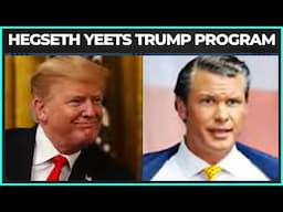 Awkward! Hegseth Celebrates Ending Program Championed By Trump