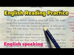 English Reading practice | Improve your speaking in English | English story | How to read English