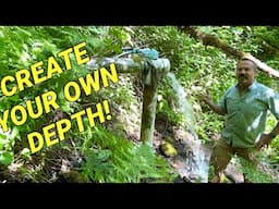 How to pump water out of a shallow silty creek
