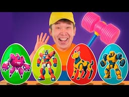 Surprise Eggs - Transformers Song |+ MORE Lights Kids Song