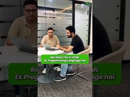 Bolta Raha Tha Ki HTML Ek Programming Language hai #shorts #html #gfg